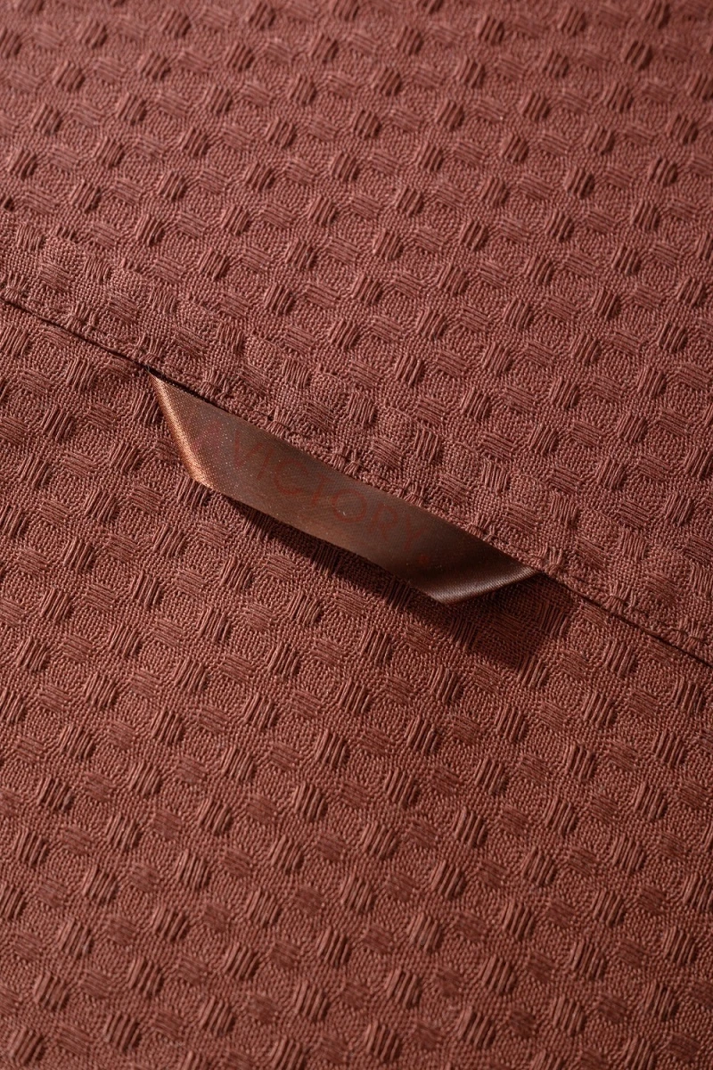 (ВНЛ) Полотенце кухонное вафельное в подарочной упаковке (шоколад)