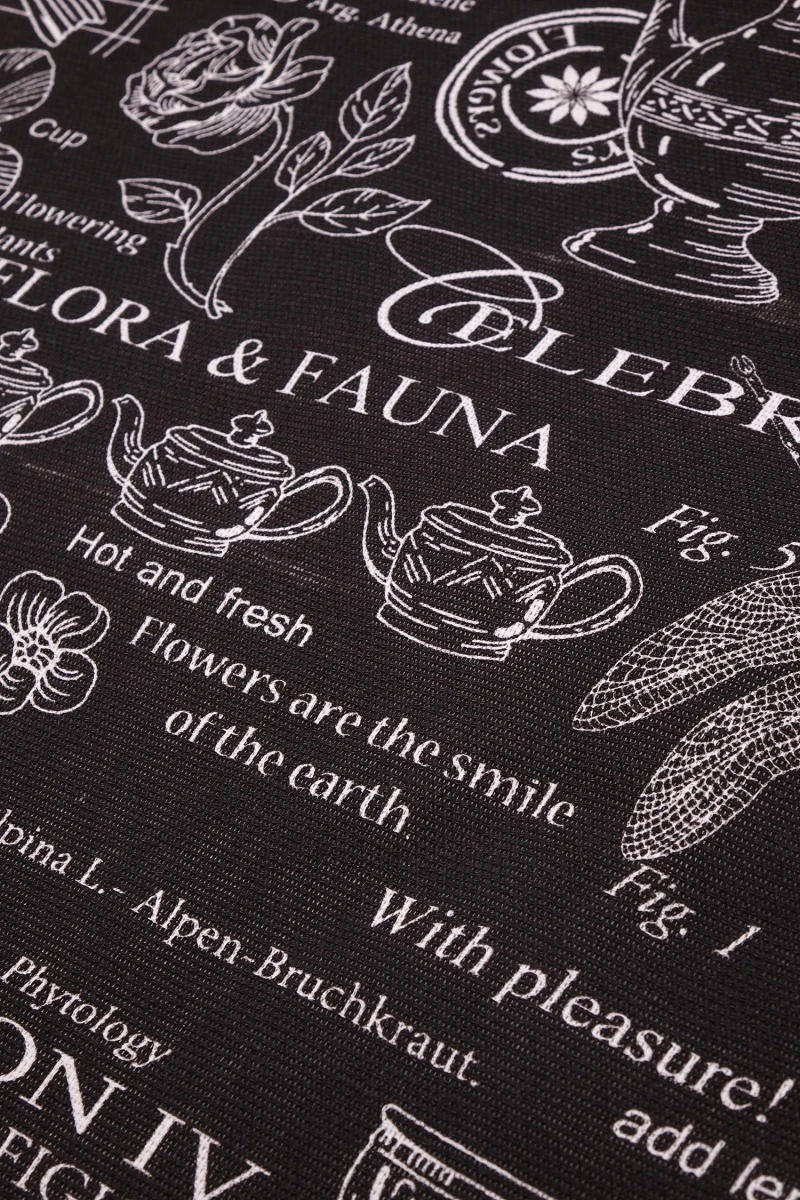 Набор полотенец рогожка (ХБК) 181 Версаль (черный) - 3 шт - 45х60 см