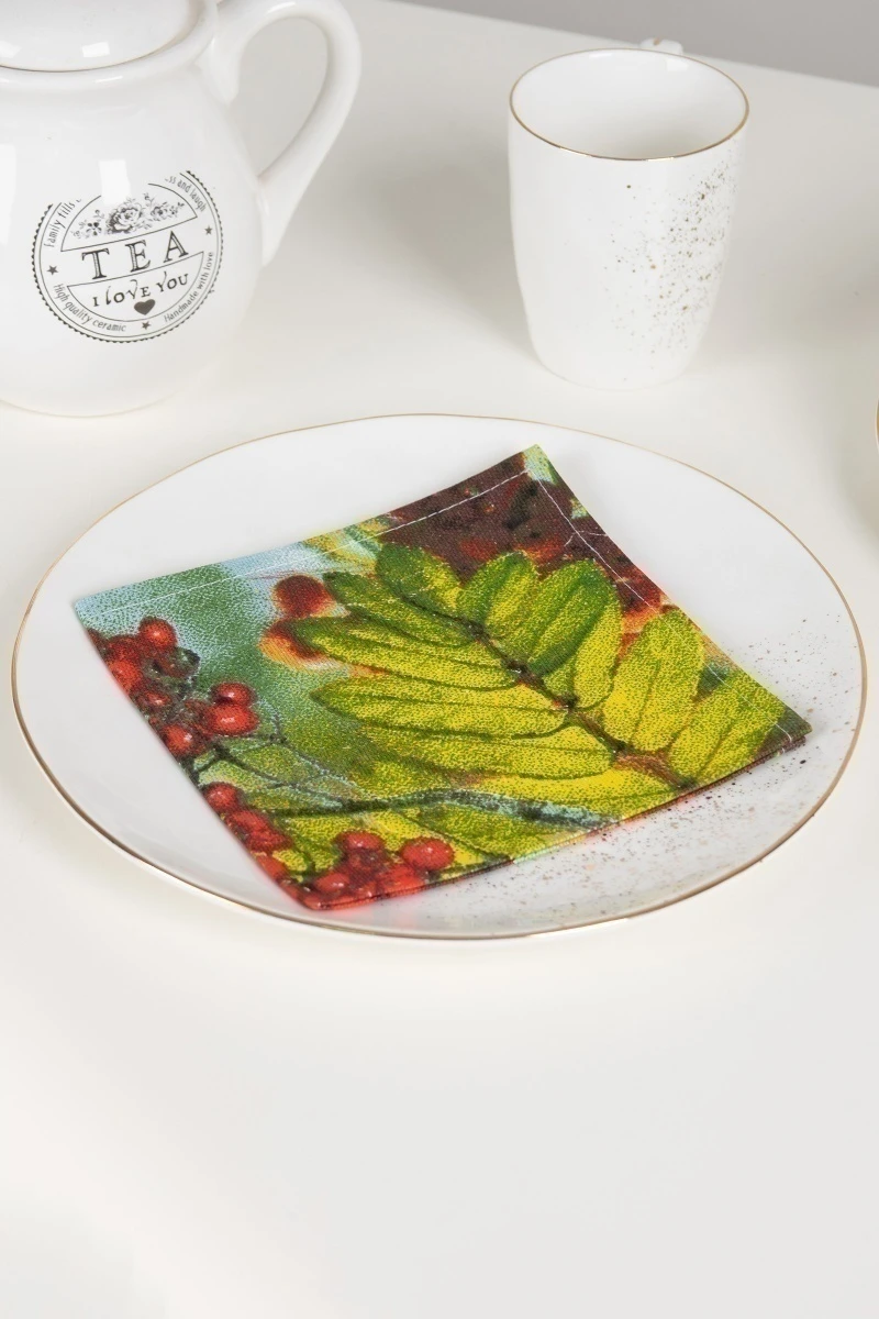 Салфетка из рогожки (Талка) 152 Рябина