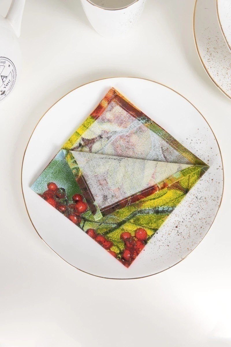 Салфетка из рогожки (Талка) 152 Рябина