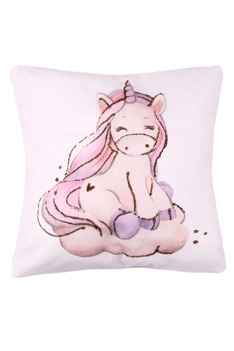 Декор. подушка Premium "Счастливый единорожек" рис. 069
