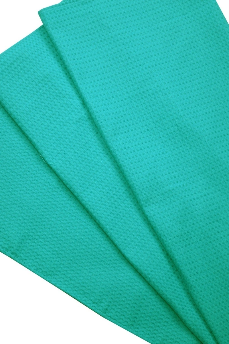 Полотенце пляжное вафельное 298 Синий океан (однотон) (240 гр) - 150/80