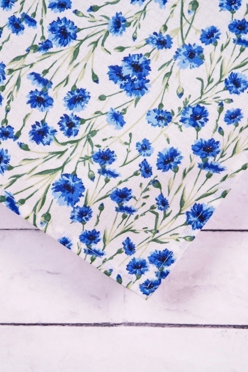 Полотенце полулен (ГОС) 241 Васильки - 45/60