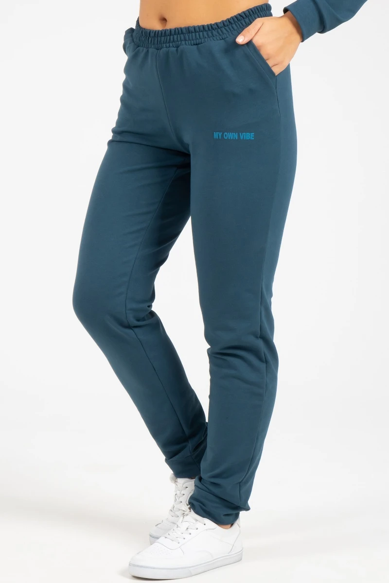 (СК) Брюки женские "Моя атмосфера" морская волна
