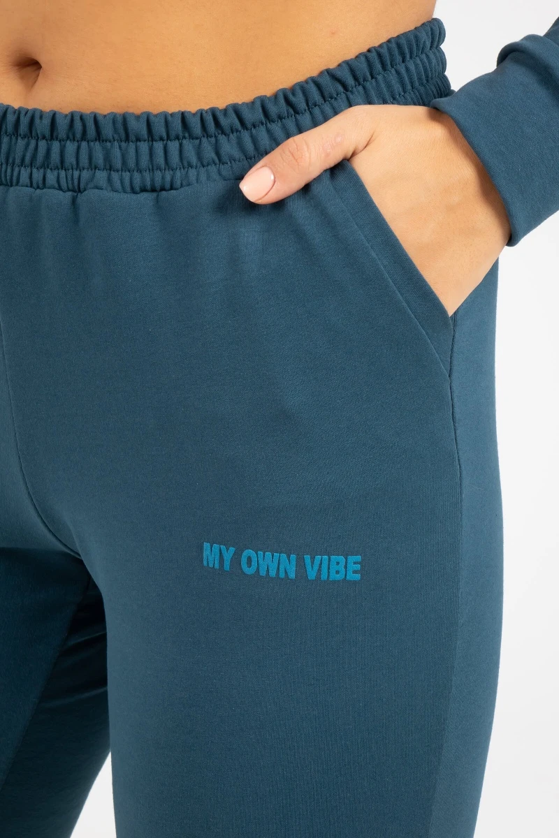 (СК) Брюки женские "Моя атмосфера" морская волна