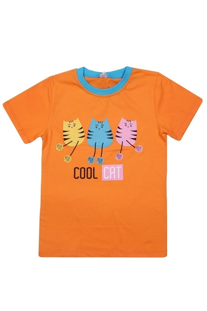Футболка для девочки BK5158F оранжевый