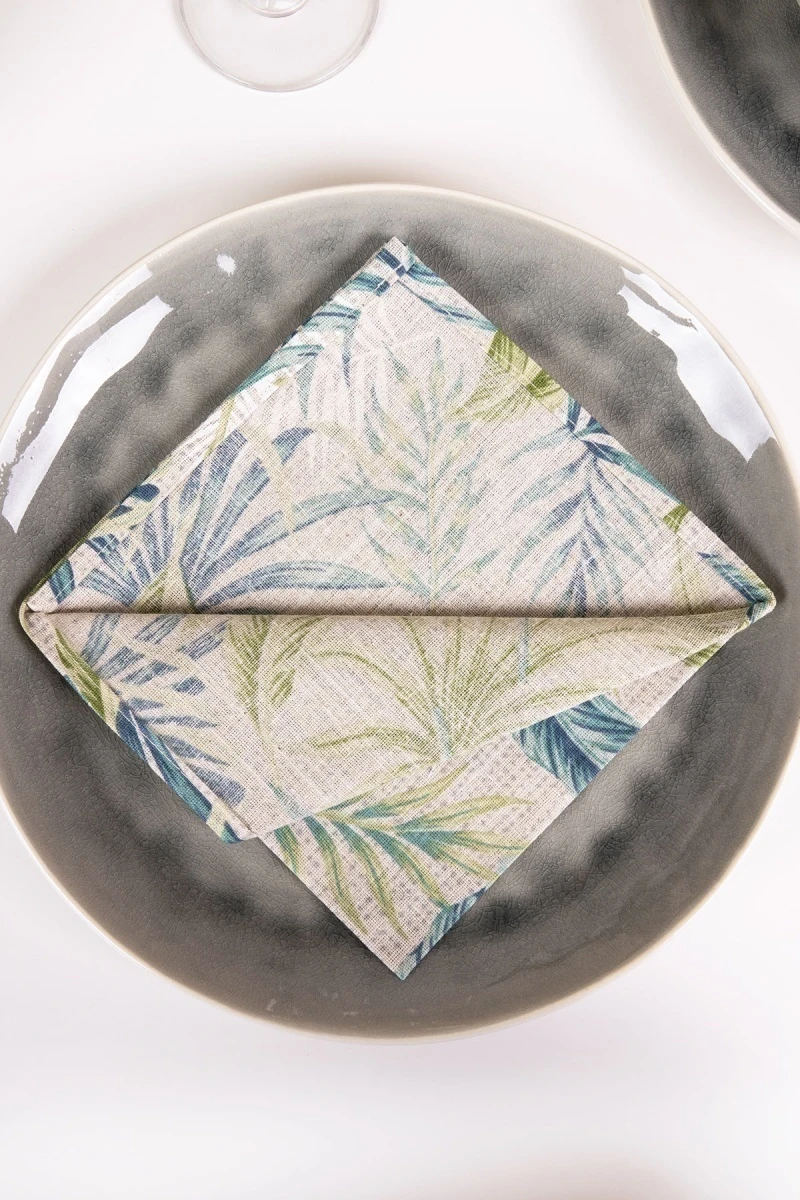 Салфетка полулен (ГП) 085 Листья