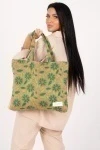 Сумка-шоппер из гобелена "Зеленый акцент"
