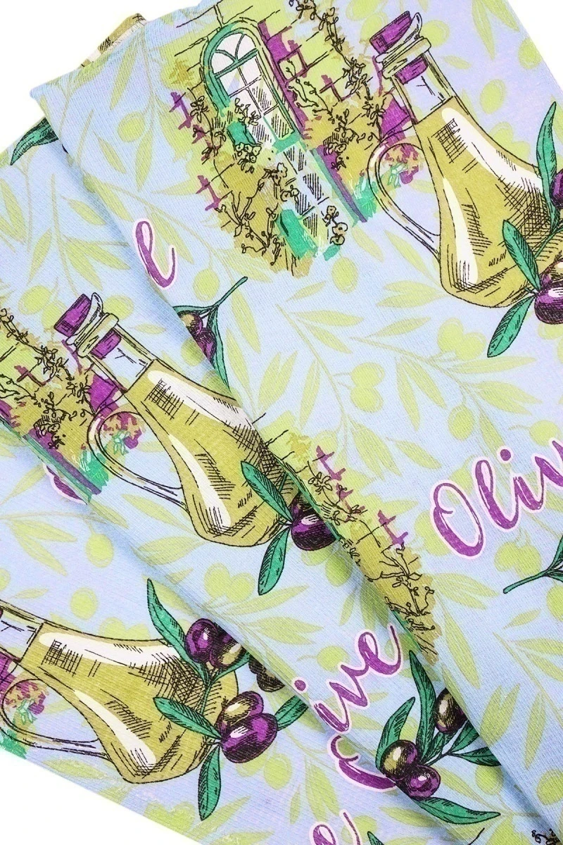 Полотенце пляжное вафельное (ГЛ) 376 Ветвь оливы (лаванда) - 150/100