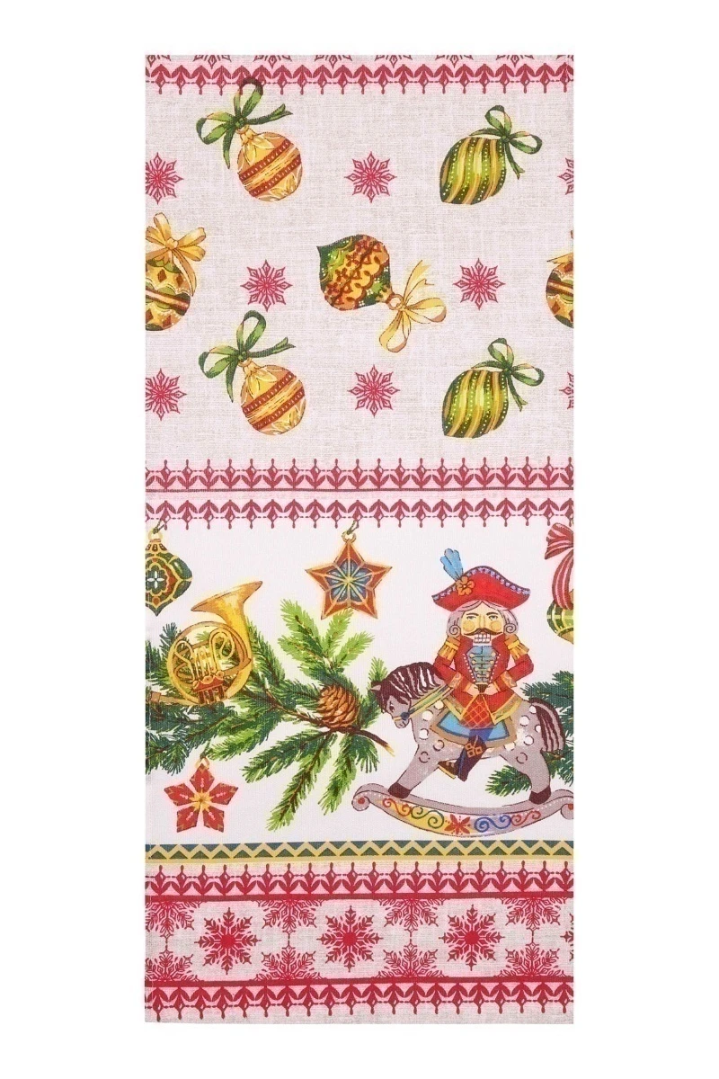 Набор полотенец рогожка (Пром) 225 Щелкунчик (серый) - 3 шт - 35х75 см