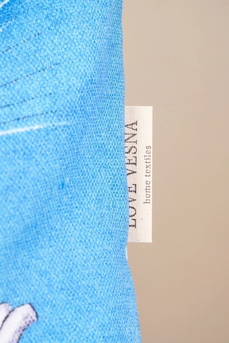 Декоративная наволочка на молнии из рогожки "Диз" Озорная парочка