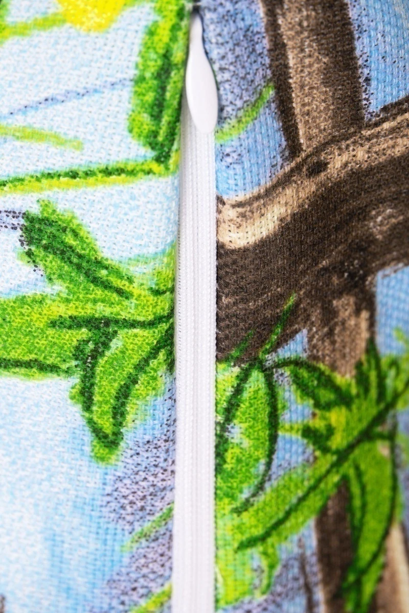 Декоративная наволочка на молнии из рогожки "Диз" Озорная парочка