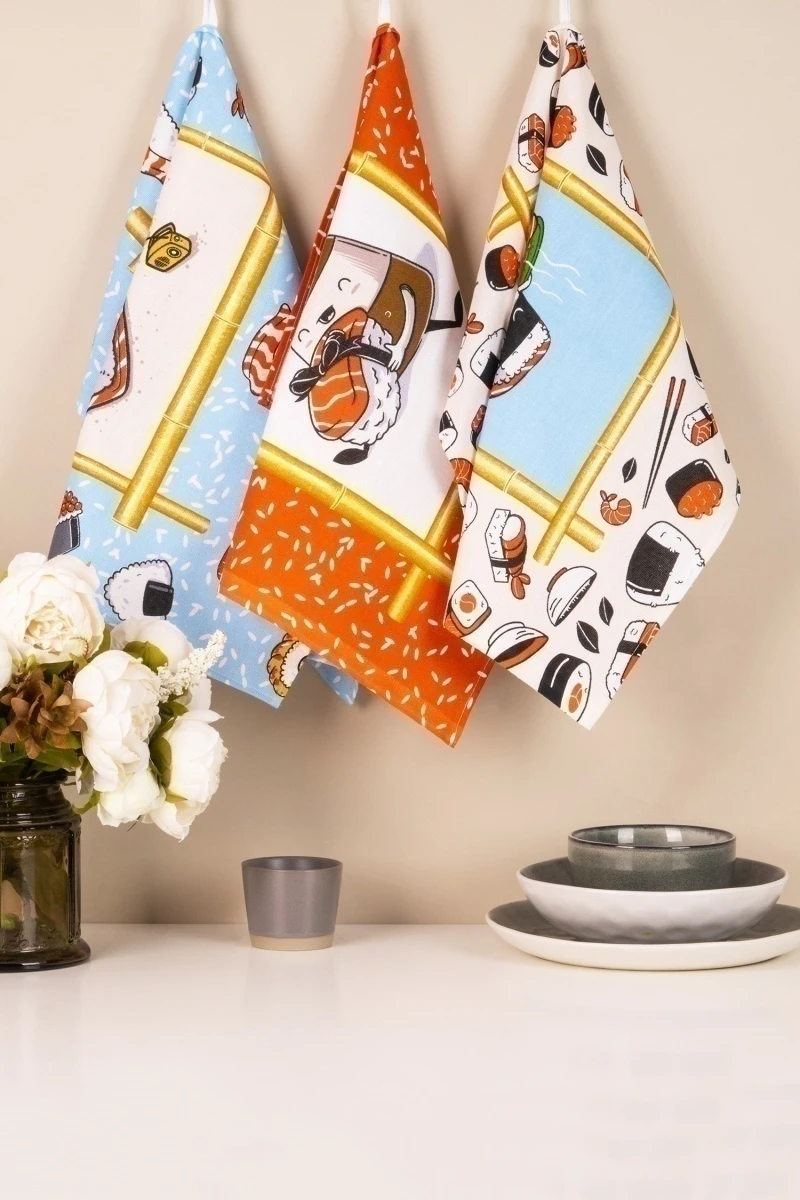 Набор полотенец рогожка (Пром) 275 Васаби - 3 шт - 45х60 см