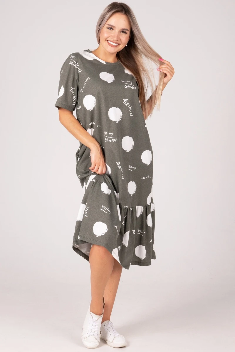 (СК) Платье "Изольда" камуфляжный