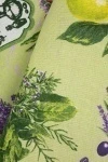 Набор полотенец рогожка (Пром) 120 Лаванда и оливки на зеленом - 3 шт - 45х60 см