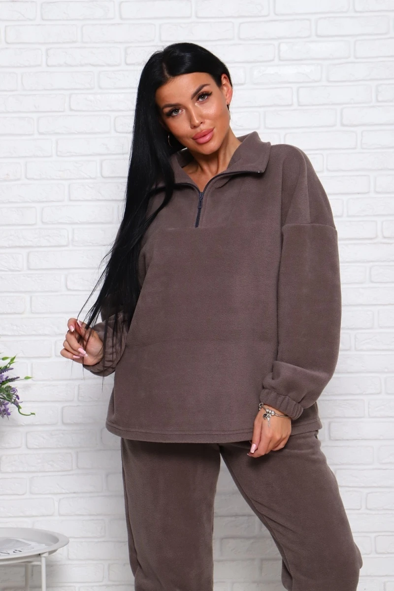 (ВНЛ) Толстовка 57111 (серо-коричневый)
