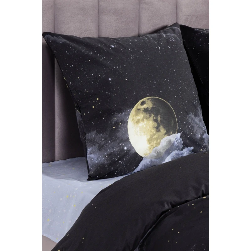 КПБ "ТД" перкаль "Новолуние 1" комп. р. 1.5 сп. арт. 209621 черный (70x70)