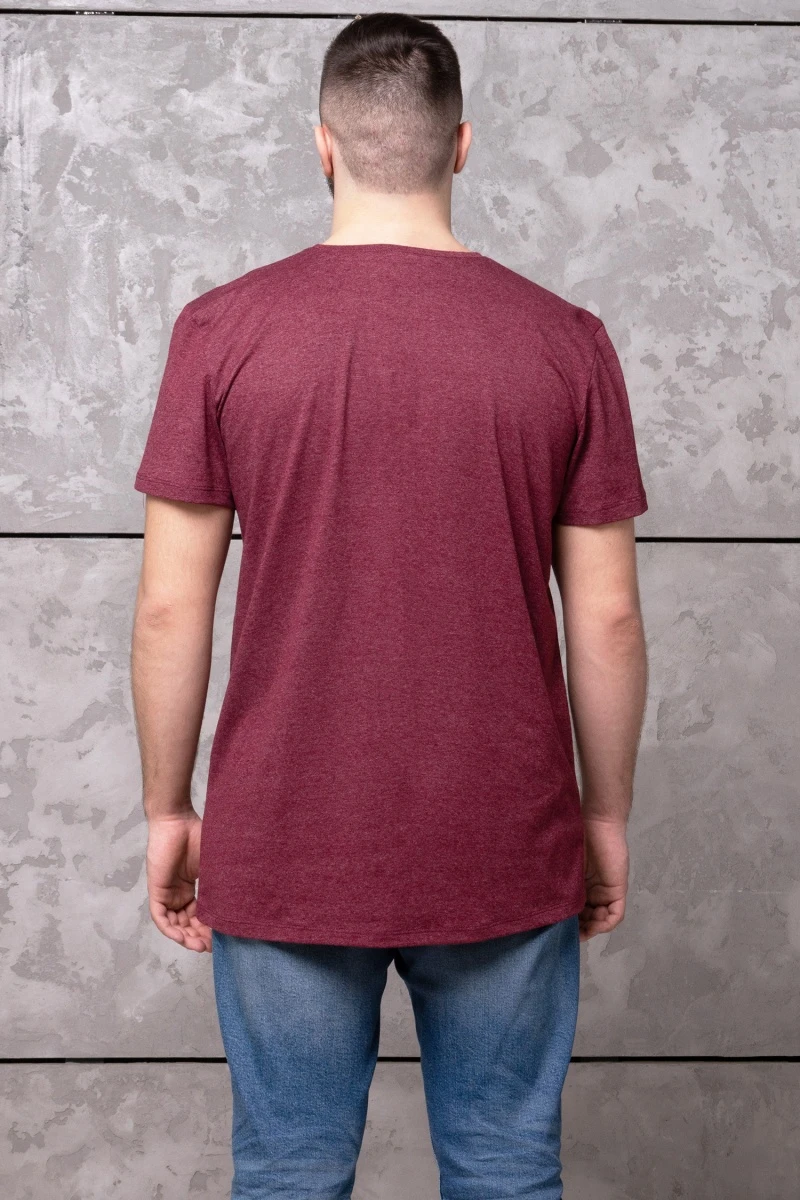 (СК) Футболка мужская "Лев" бордовый
