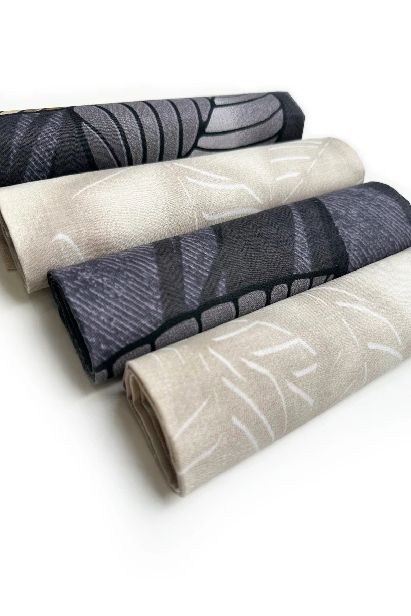 Набор ткани для рукоделия из хлопка "ТД" "Таинственная листва" 50х50 (4 шт)