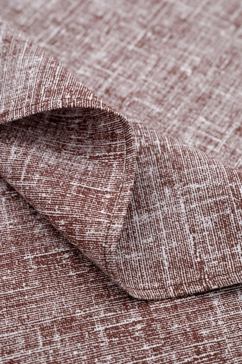 (ВНЛ) Полотенце Фактура на льне (шоколад)