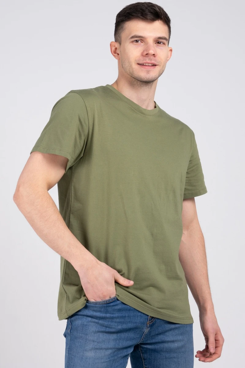 (СК) Футболка мужская "Андрей" оливковый