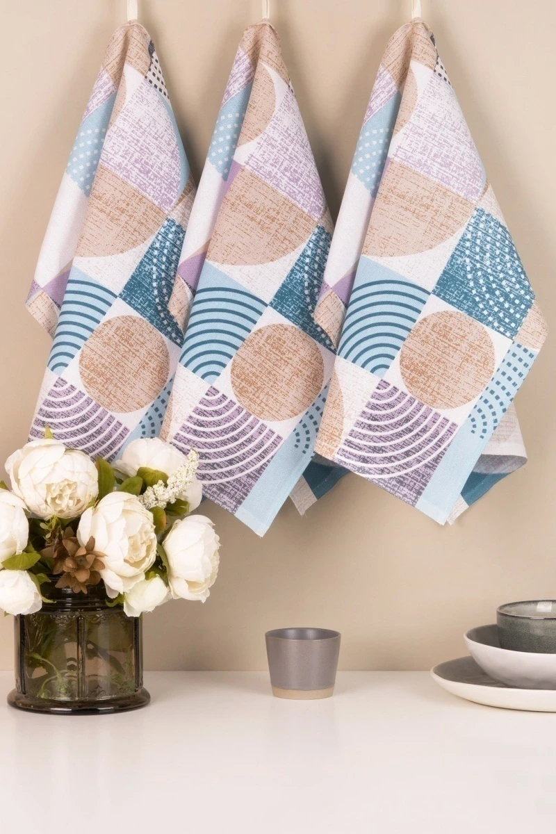 Набор полотенец рогожка (Диз) 373 Марципан - 3 шт - 45х60 см