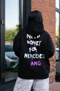 (СК) Худи женское "Mercedes AMG" черный