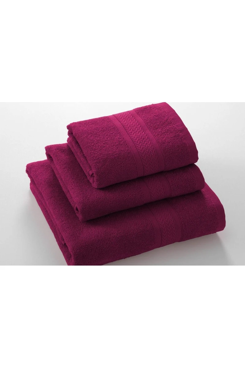 (ВНЛ) Полотенце Утро (бордо)