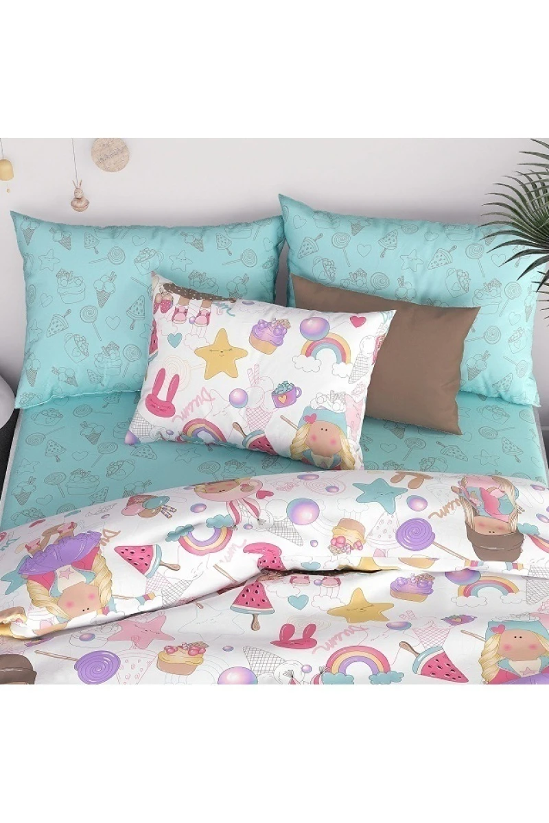 Ткань бязь 120г/м2, 150см "Сластена" рис. 7425/1 + 7426/1 тип 2