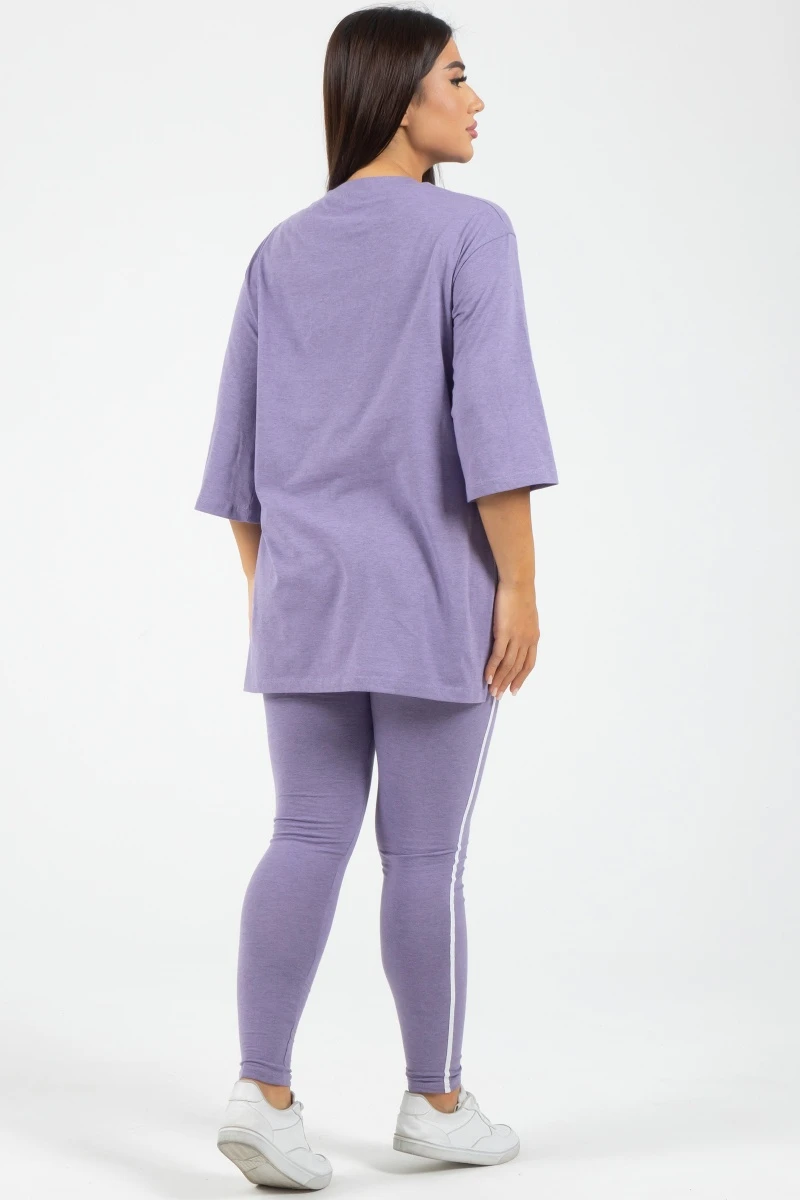 (СК) Туника "Бриллиант" лаванда меланж