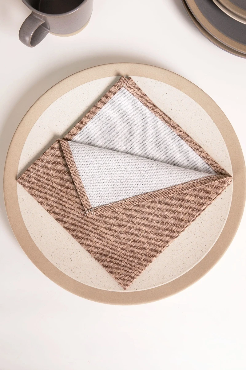 Салфетка из рогожки (ТЛ) 116 Джинса (кофе с молоком)