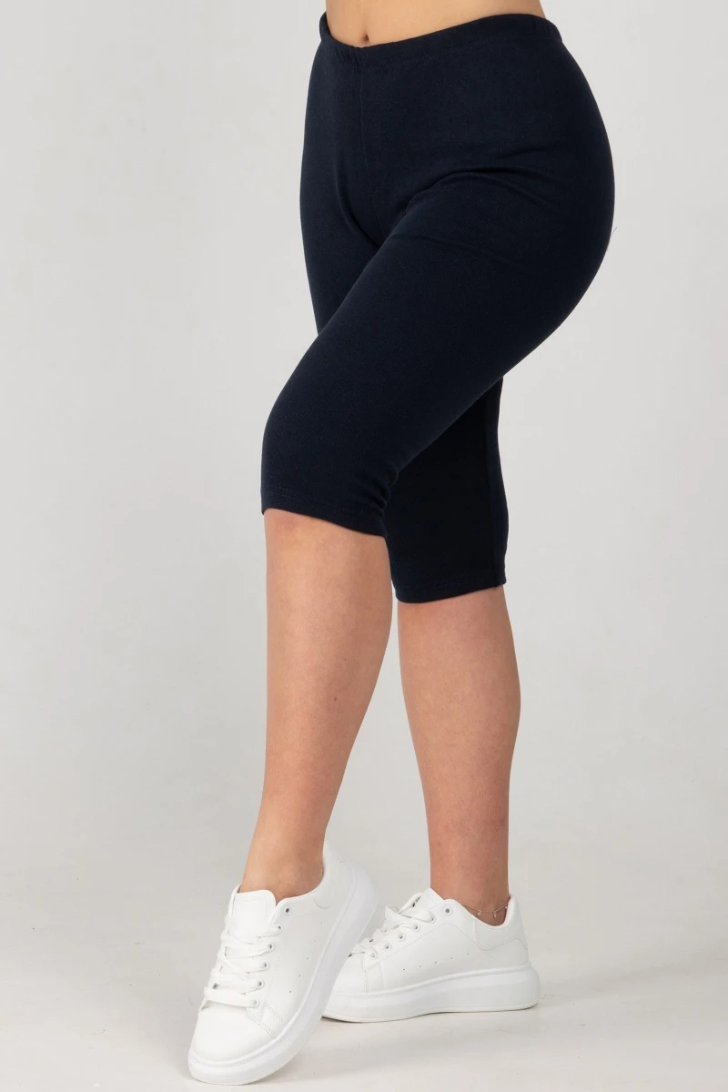 (СК) Бриджи женские утепленные рибана с начесом, темно-синий (ЛЦ)