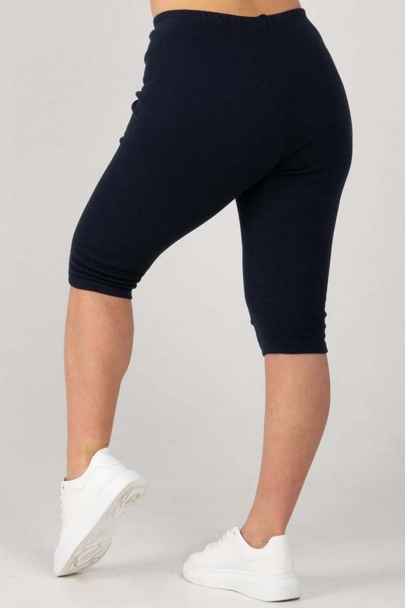 (СК) Бриджи женские утепленные рибана с начесом, темно-синий (ЛЦ)