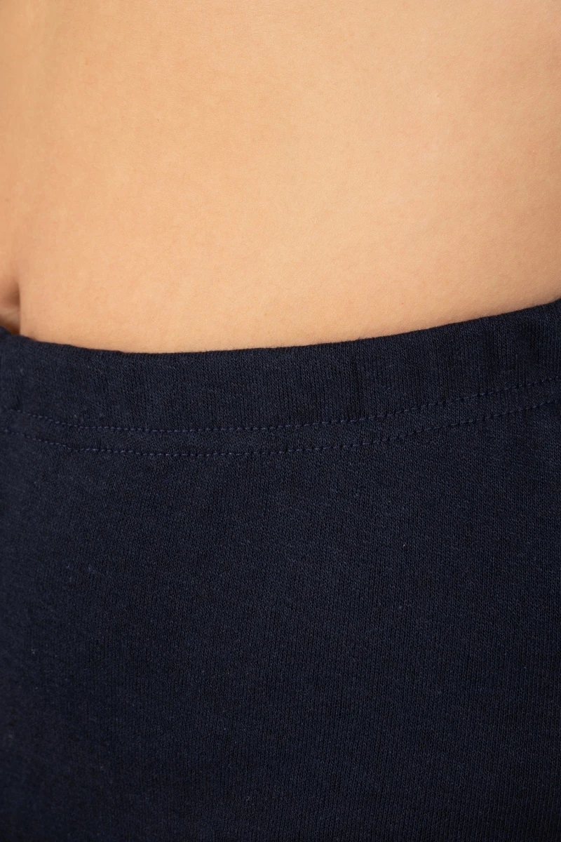 (СК) Бриджи женские утепленные рибана с начесом, темно-синий (ЛЦ)