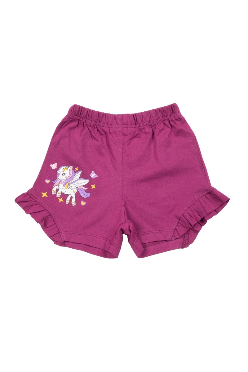Шорты для девочки BK0101SH сливовый (волшебная пони)