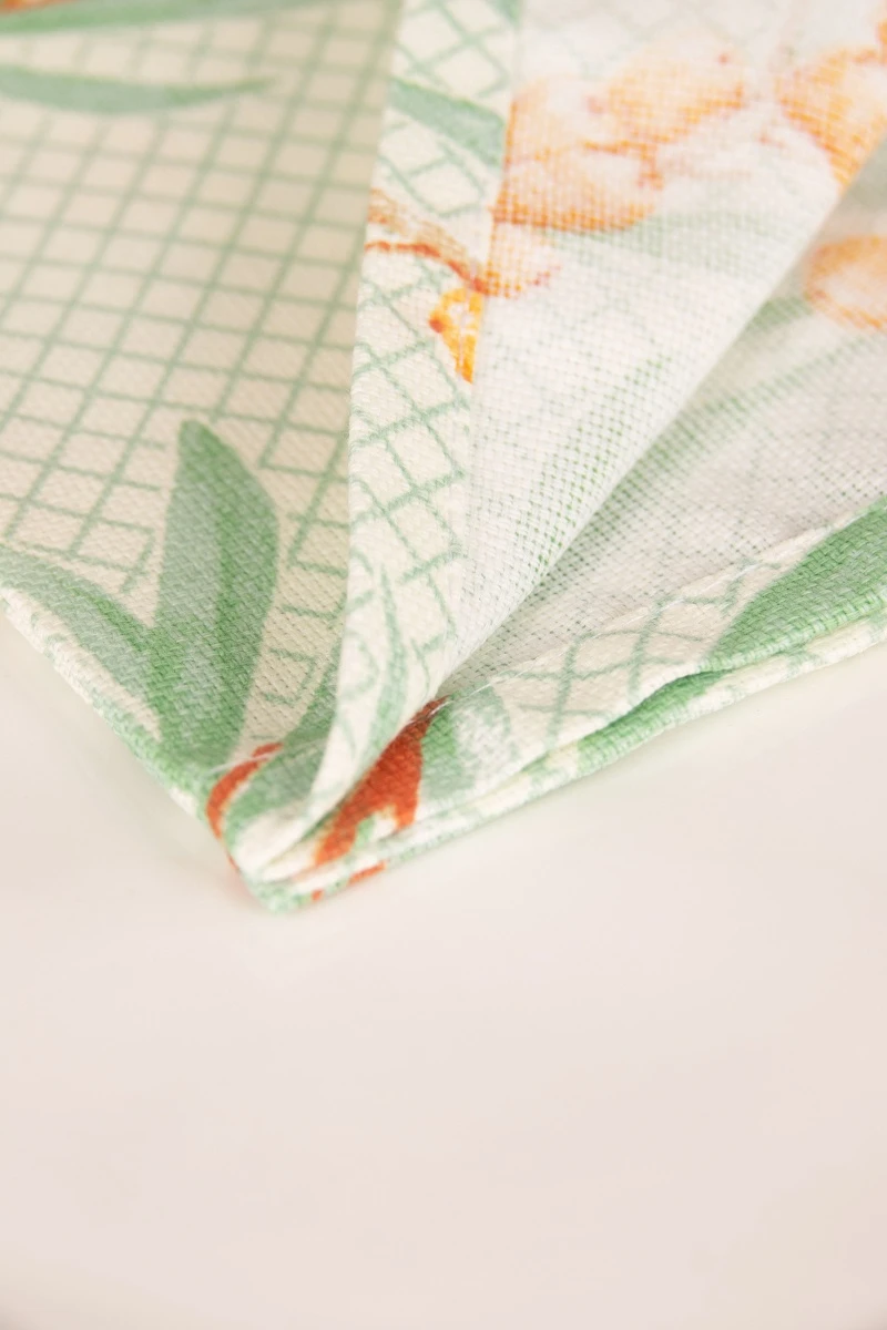 Салфетка из рогожки (ТЛ) 140 Ветви облепихи