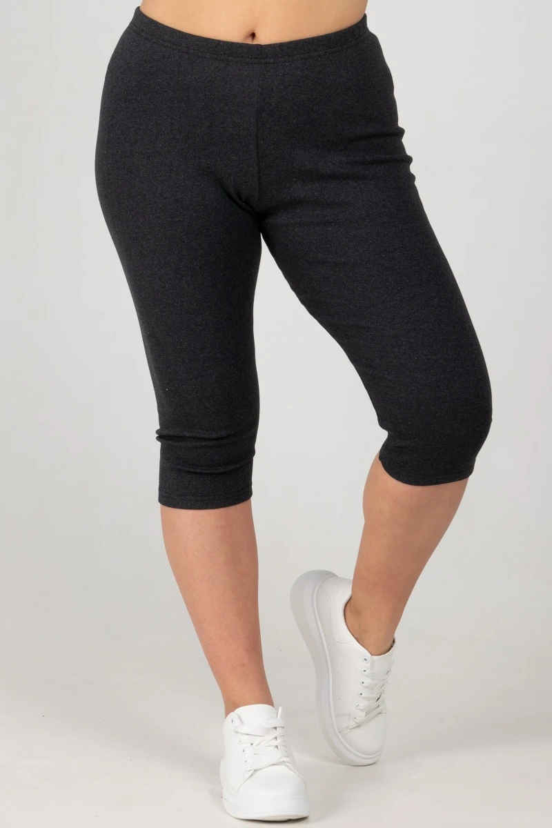 (СК) Бриджи женские утепленные рибана с начесом, антрацит