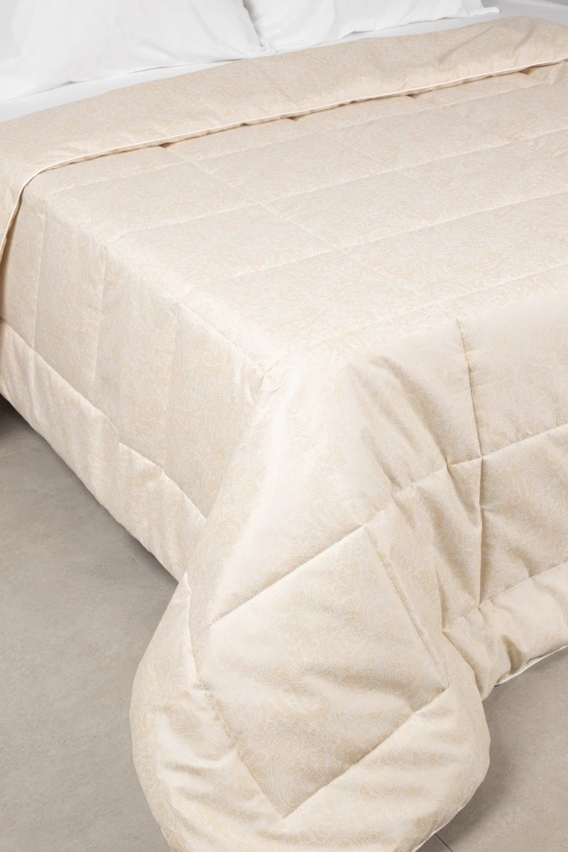 (ВНЛ) Одеяло "Пейсли" бежевый (150 гр) легкое