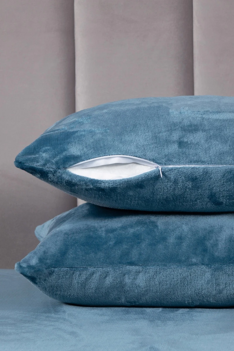 Наволочка плюш велюр арт. VG-005 Морская волна_