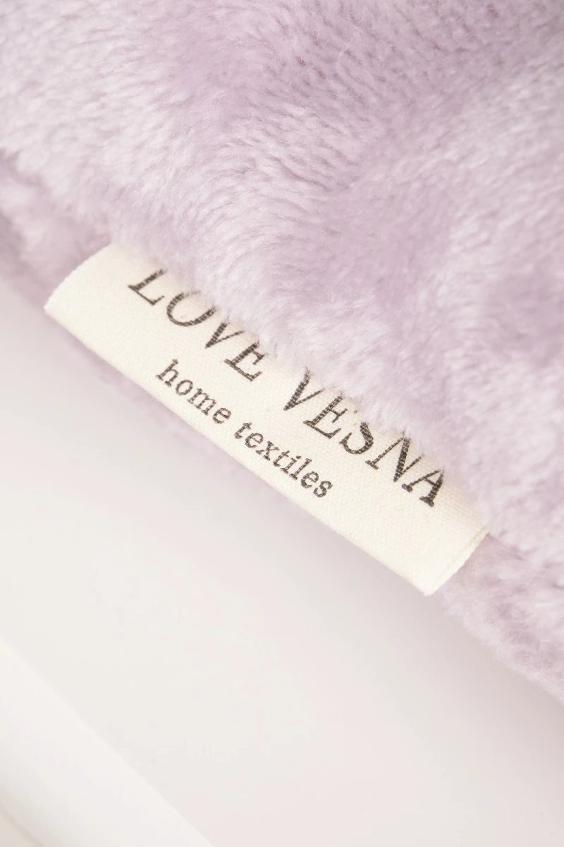 Подушка на стул из плюша Розовая арт. 005-ODN (М-5)_