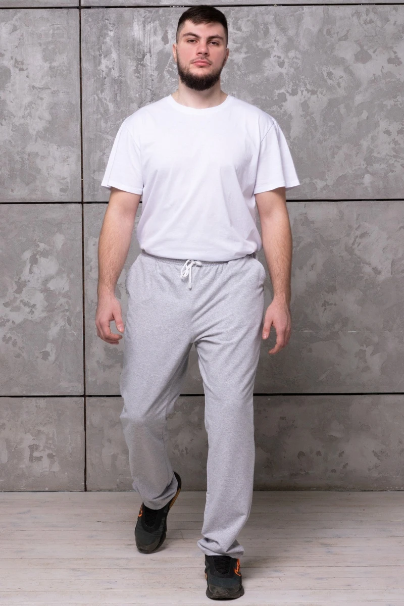 (СК) Спортивные брюки мужские "Комфорт" серый меланж