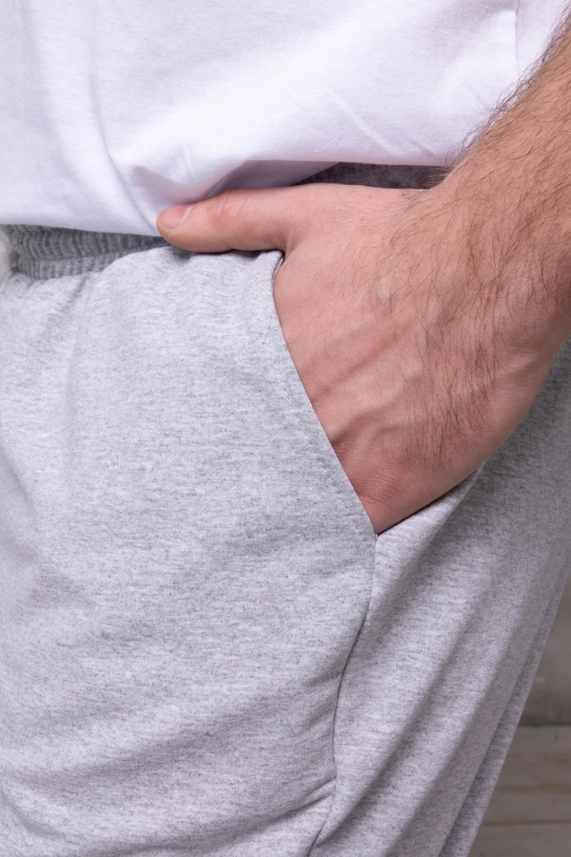 (СК) Спортивные брюки мужские "Комфорт" серый меланж