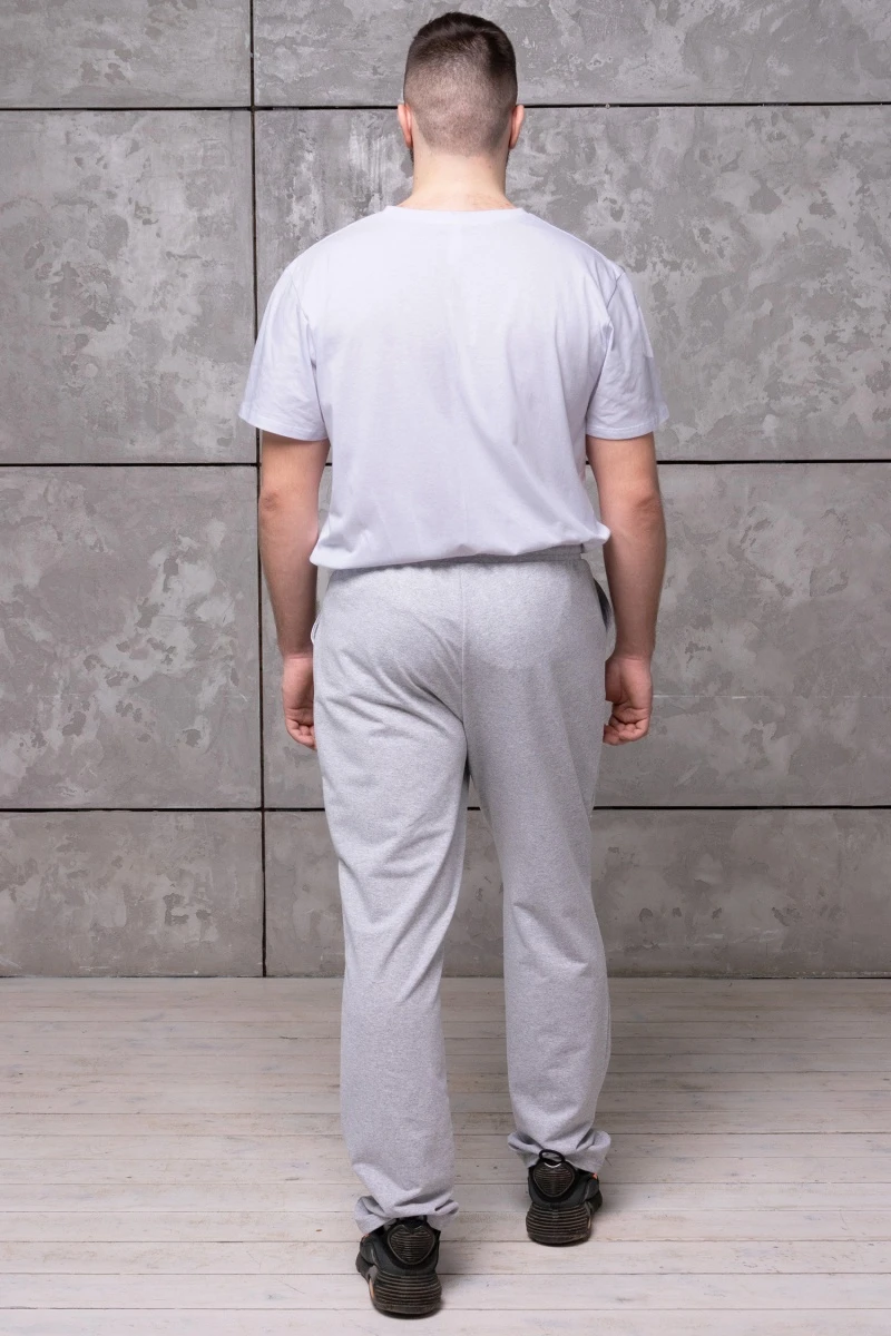 (СК) Спортивные брюки мужские "Комфорт" серый меланж