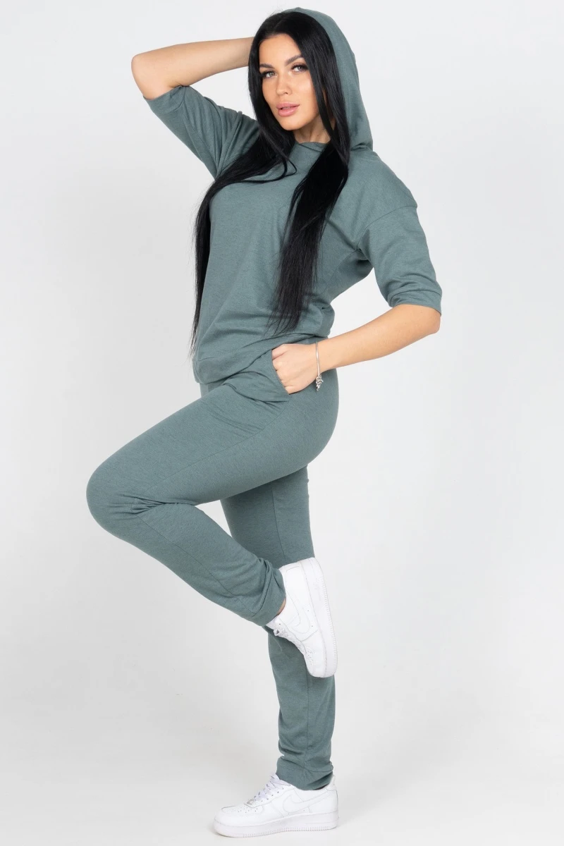 (СК) Костюм женский "Тандем" полынь меланж