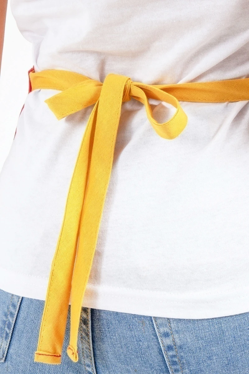 Фартук (Пром) "Кухня" (снегири в новогоднюю ночь), 058 рогожка