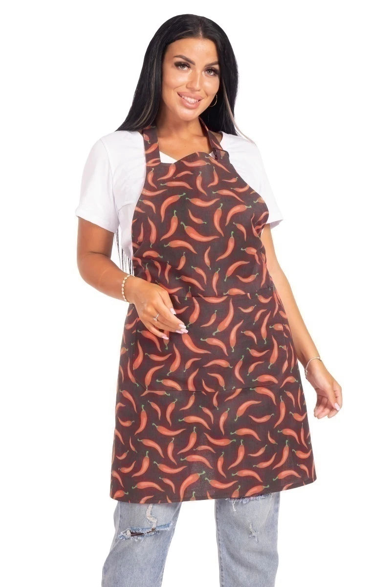 Фартук (ТТ) "Универсал" (перчики), 053 рогожка