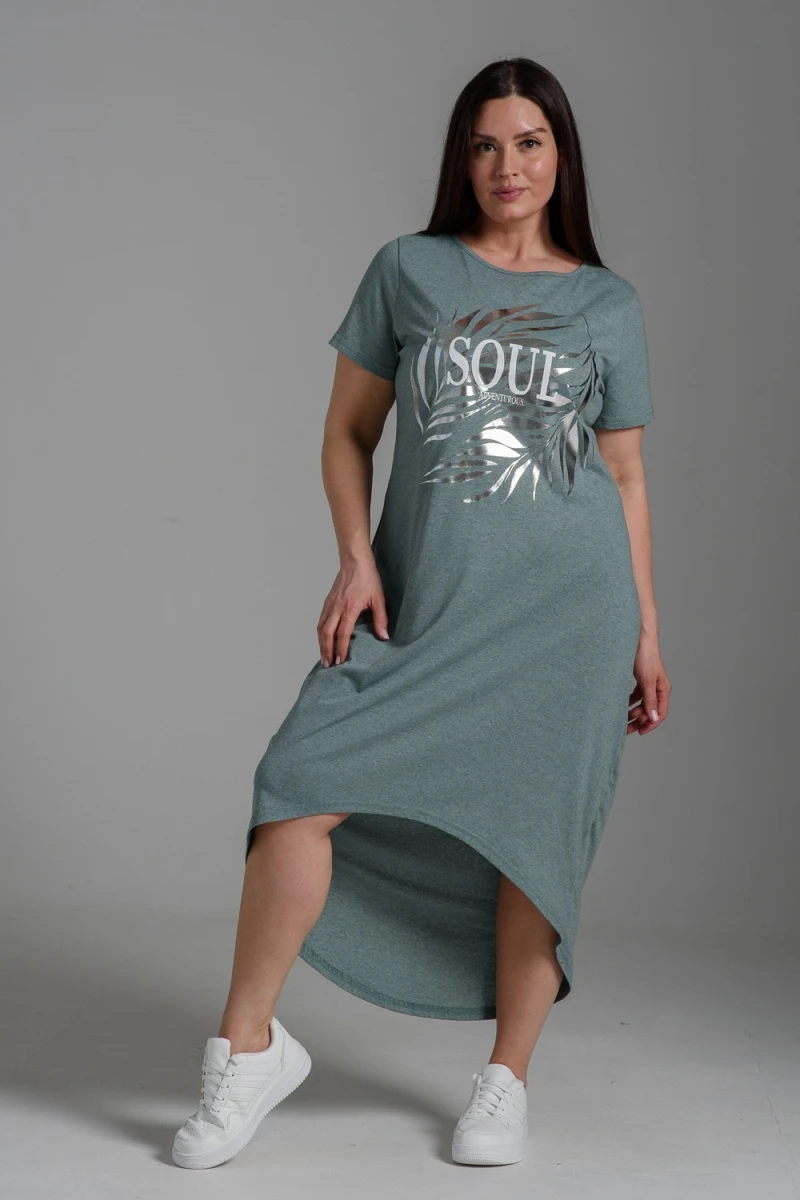 (ВНЛ) Платье 7463 (хаки)