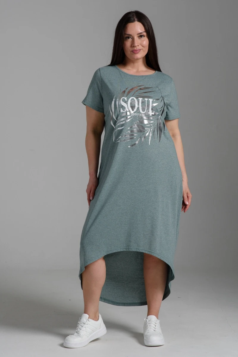 (ВНЛ) Платье 7463 (хаки)