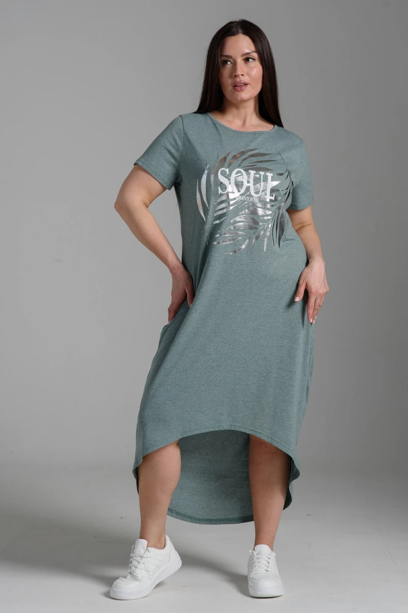 (ВНЛ) Платье 7463 (хаки)