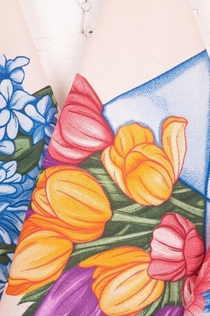 Набор полотенец рогожка (ХБК) 396 Кашарель (розовый) - 3 шт - 45х60 см